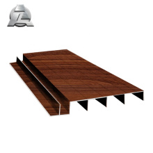 plancher de terrasse patio en aluminium extrudé ignifuge de grain de bois